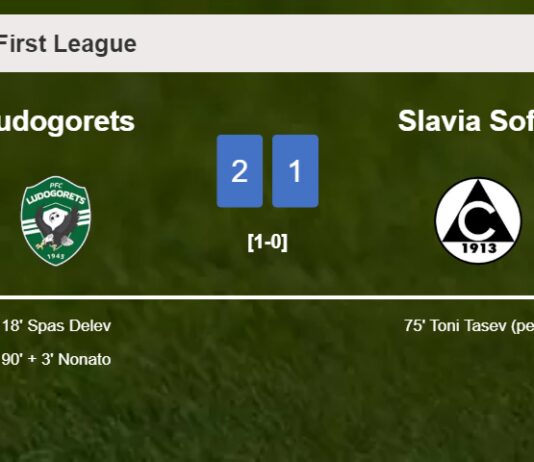 Ludogorets seizes a 2-1 win against Slavia Sofia