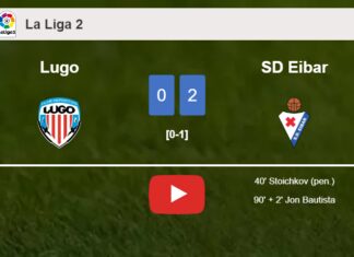 SD Eibar defeated Lugo with a 2-0 win. HIGHLIGHTS