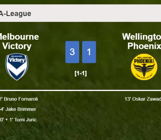 Melbourne Victory prevails over Wellington Phoenix 3-1 after recovering from a 0-1 deficit