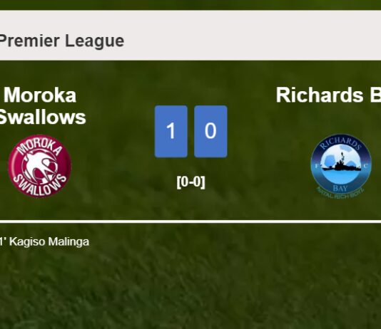 Moroka Swallows tops Richards Bay 1-0 with a goal scored by K. Malinga