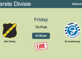 How to watch NAC Breda vs. De Graafschap on live stream and at what time