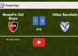 Newell's Old Boys beats Vélez Sarsfield 1-0 with a goal scored by J. Sforza. HIGHLIGHTS