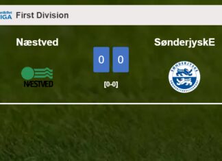 Næstved draws 0-0 with SønderjyskE on Sunday