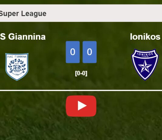 PAS Giannina draws 0-0 with Ionikos on Saturday. HIGHLIGHTS