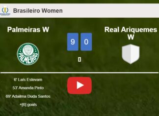 Palmeiras W annihilates Real Ariquemes W 9-0 after playing a fantastic match. HIGHLIGHTS