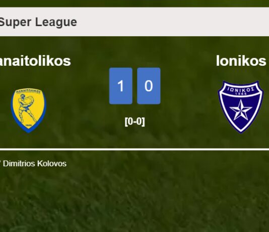 Panaitolikos defeats Ionikos 1-0 with a goal scored by D. Kolovos