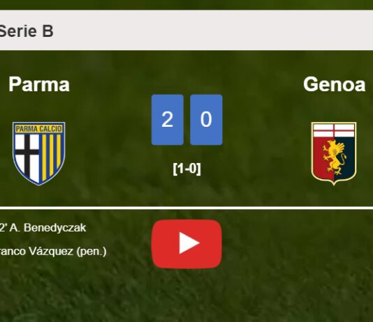 Parma prevails over Genoa 2-0 on Sunday. HIGHLIGHTS