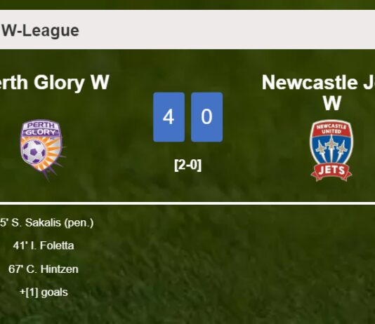 Perth Glory W wipes out Newcastle Jets W 4-0 after playing a fantastic match
