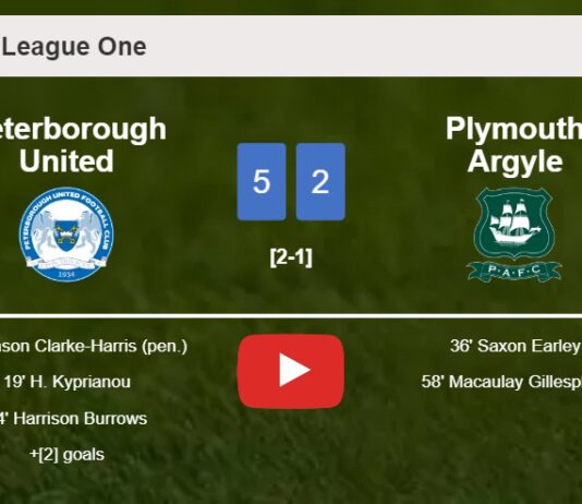Peterborough United annihilates Plymouth Argyle 5-2 with an outstanding performance. HIGHLIGHTS