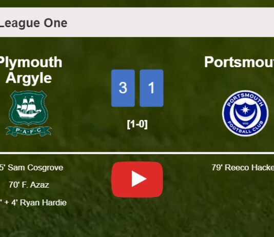 Plymouth Argyle overcomes Portsmouth 3-1. HIGHLIGHTS