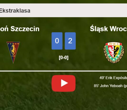 Śląsk Wrocław prevails over Pogoń Szczecin 2-0 on Sunday. HIGHLIGHTS
