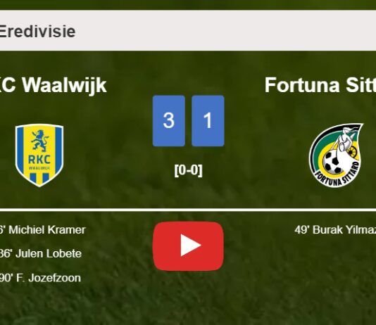 RKC Waalwijk beats Fortuna Sittard 3-1 after recovering from a 0-1 deficit. HIGHLIGHTS