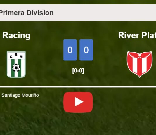 Racing draws 0-0 with River Plate on Sunday. HIGHLIGHTS