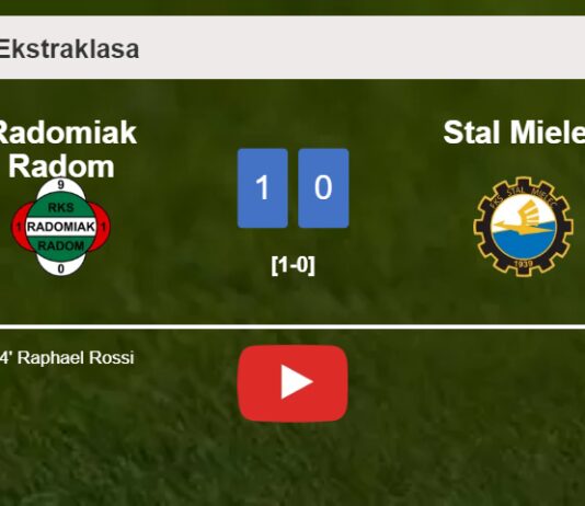 Radomiak Radom conquers Stal Mielec 1-0 with a goal scored by R. Rossi. HIGHLIGHTS