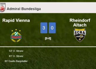 Rapid Vienna beats Rheindorf Altach 3-0
