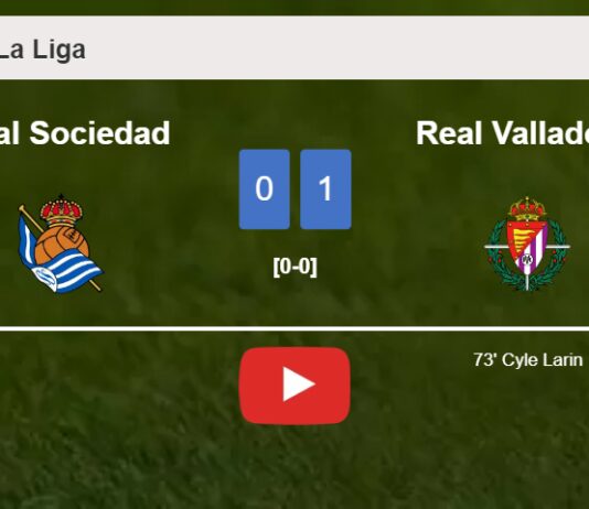 Real Valladolid overcomes Real Sociedad 1-0 with a goal scored by C. Larin. HIGHLIGHTS