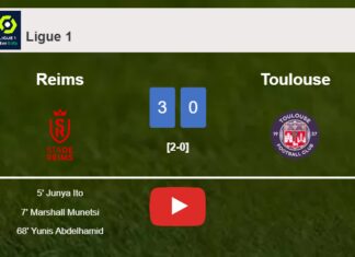 Reims conquers Toulouse 3-0. HIGHLIGHTS