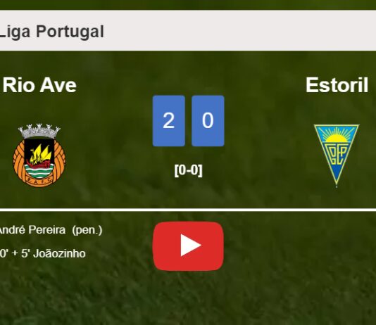 Rio Ave conquers Estoril 2-0 on Monday. HIGHLIGHTS