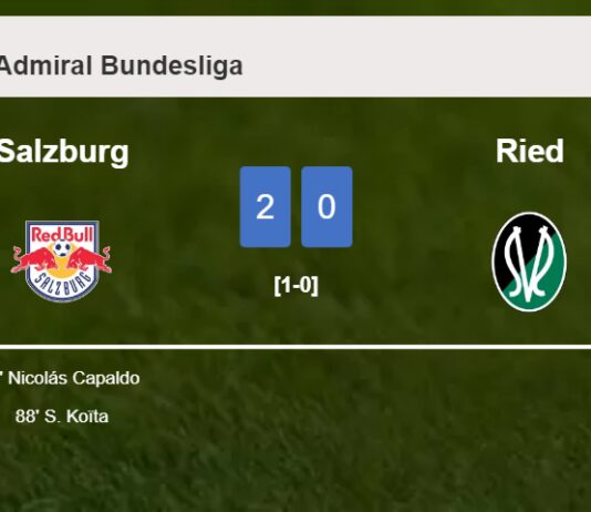 Salzburg surprises Ried with a 2-0 win