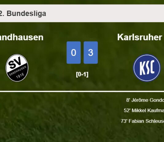 Karlsruher SC overcomes Sandhausen 3-0
