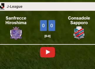 Sanfrecce Hiroshima draws 0-0 with Consadole Sapporo on Saturday. HIGHLIGHTS