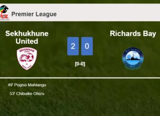 Sekhukhune United defeats Richards Bay 2-0 on Saturday