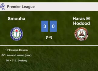 Smouha tops Haras El Hodood 3-0