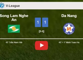 Song Lam Nghe An and Da Nang draw 1-1 on Friday. HIGHLIGHTS