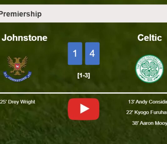 Celtic defeats St. Johnstone 4-1. HIGHLIGHTS