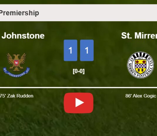 St. Mirren clutches a draw against St. Johnstone. HIGHLIGHTS