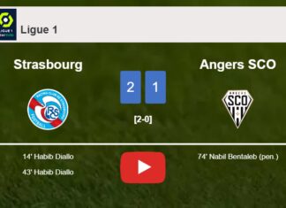 Strasbourg recovers a 0-1 deficit to top Angers SCO 2-1 with H. Diallo scoring a double. HIGHLIGHTS