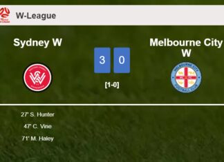 Sydney W tops Melbourne City W 3-0