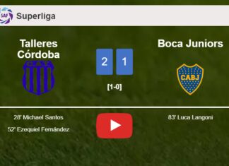 Talleres Córdoba prevails over Boca Juniors 2-1. HIGHLIGHTS