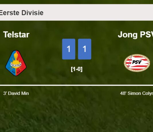 Telstar and Jong PSV draw 1-1 on Friday