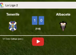 Tenerife tops Albacete 1-0 with a goal scored by E. Gallego. HIGHLIGHTS