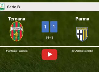Ternana and Parma draw 1-1 on Saturday. HIGHLIGHTS