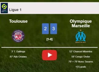 Olympique Marseille overcomes Toulouse after recovering from a 1-2 deficit. HIGHLIGHTS