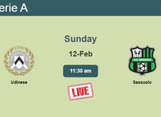 How to watch Udinese vs. Sassuolo on live stream and at what time