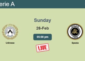How to watch Udinese vs. Spezia on live stream and at what time