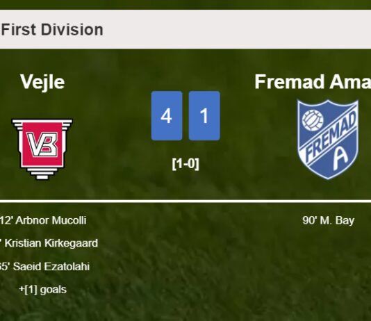 Vejle crushes Fremad Amager 4-1 with a fantastic performance