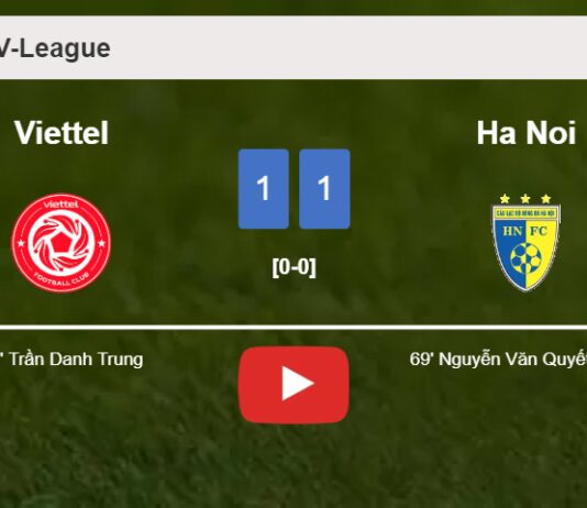 Viettel snatches a draw against Ha Noi. HIGHLIGHTS