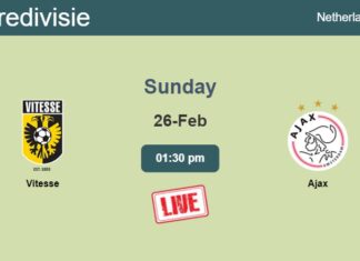 How to watch Vitesse vs. Ajax on live stream and at what time