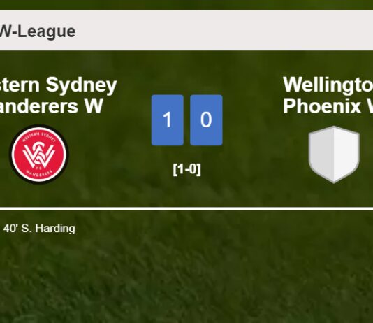 Western Sydney Wanderers W prevails over Wellington Phoenix W 1-0 with a goal scored by S. Harding