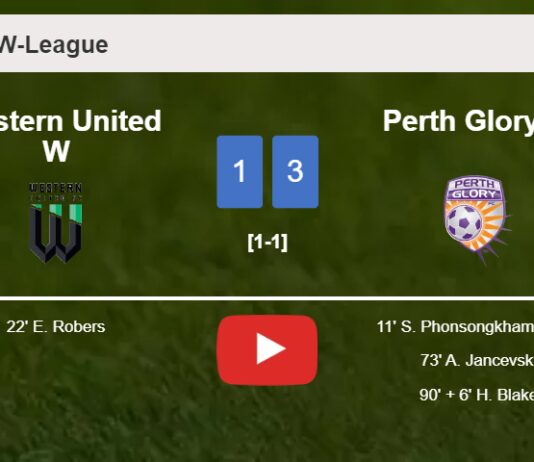 Perth Glory W conquers Western United W 3-1. HIGHLIGHTS