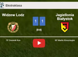 Jagiellonia Białystok clutches a draw against Widzew Lodz. HIGHLIGHTS