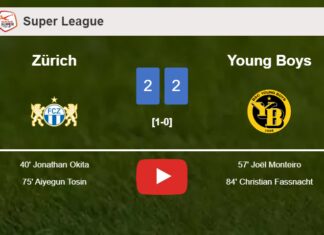 Zürich and Young Boys draw 2-2 on Saturday. HIGHLIGHTS