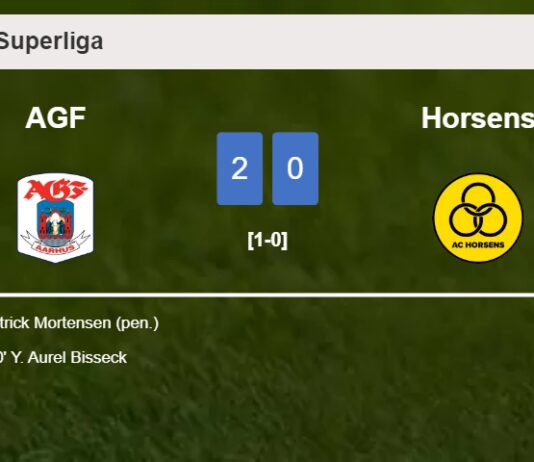 AGF prevails over Horsens 2-0 on Friday