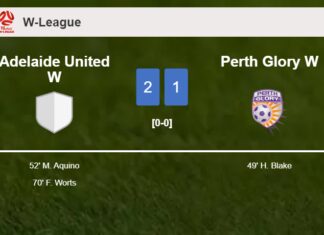 Adelaide United W recovers a 0-1 deficit to overcome Perth Glory W 2-1