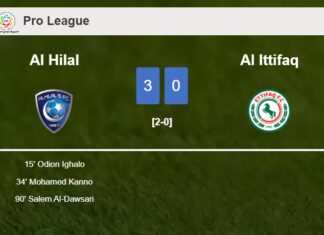 Al Hilal overcomes Al Ittifaq 3-0