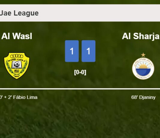 Al Wasl seizes a draw against Al Sharjah